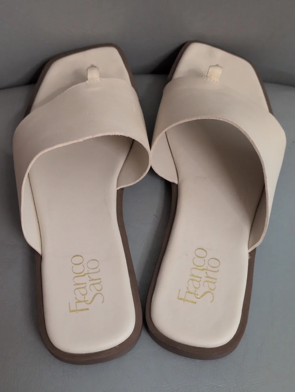 Franco Sarto Beige/Off White Sandals